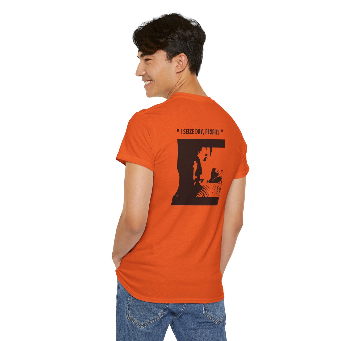 CARPE DIEM "I SEIZE DAY, PEOPLE" Unisex Heavy Cotton Tee