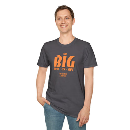 THE BIG LOVE-US-KEY Unisex Softstyle 100% Cotton T-Shirt