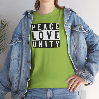 PEACELOVEUNITY Unisex Heavy Cotton Tee