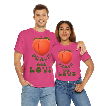 PEACH AND LOVE Unisex Heavy Cotton Tee