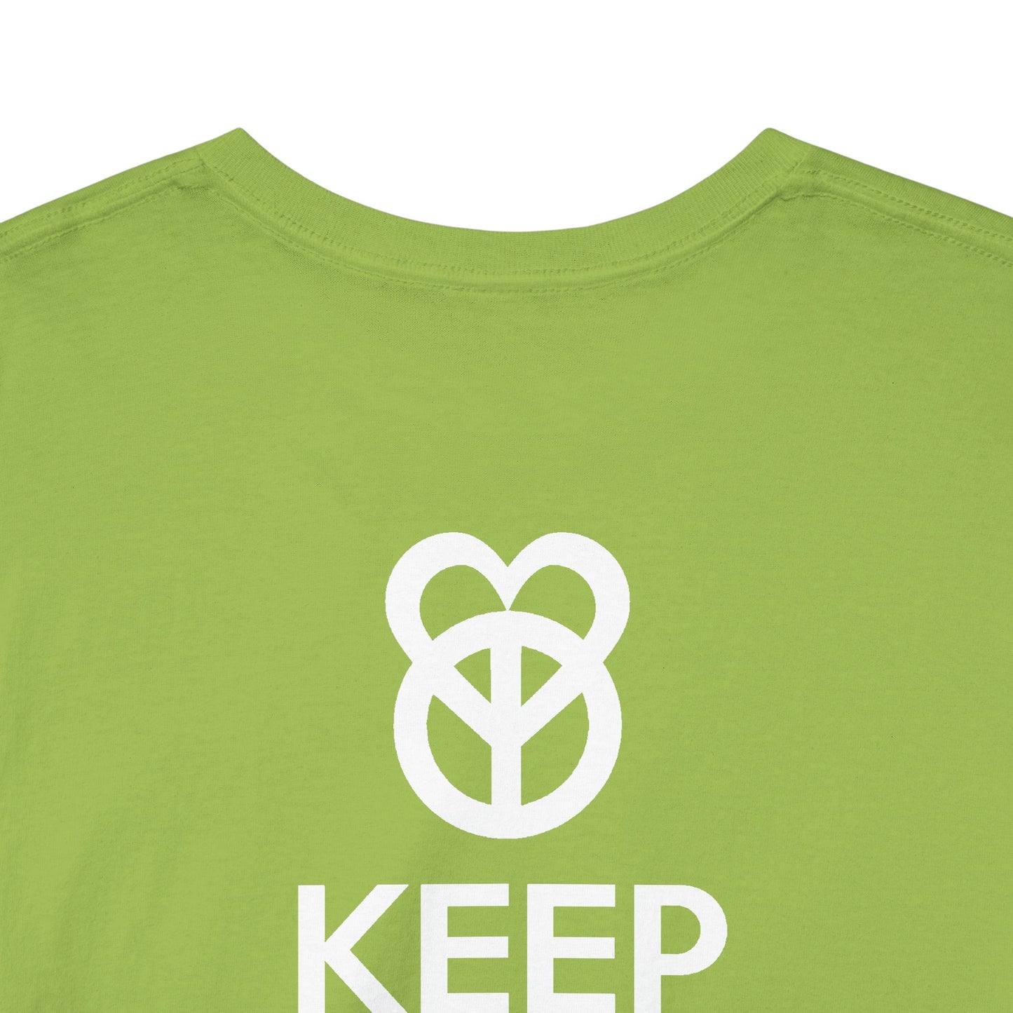 KEEP PEACE AND LOVE ON Unisex Heavy Cotton Tee