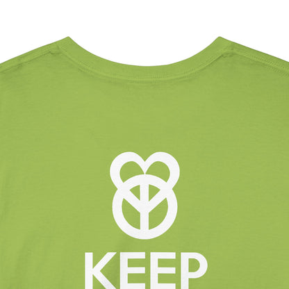 KEEP PEACE AND LOVE ON Unisex Heavy Cotton Tee