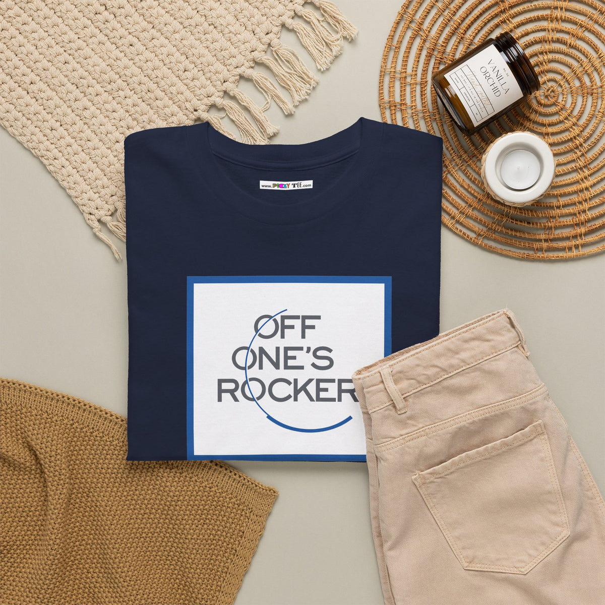 OFF ONE'S ROCKER Unisex Heavy Cotton Tee