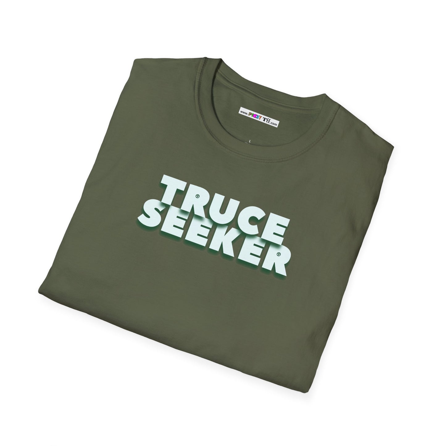 TRUCE SEEKER Unisex Softstyle 100% Cotton T-Shirt