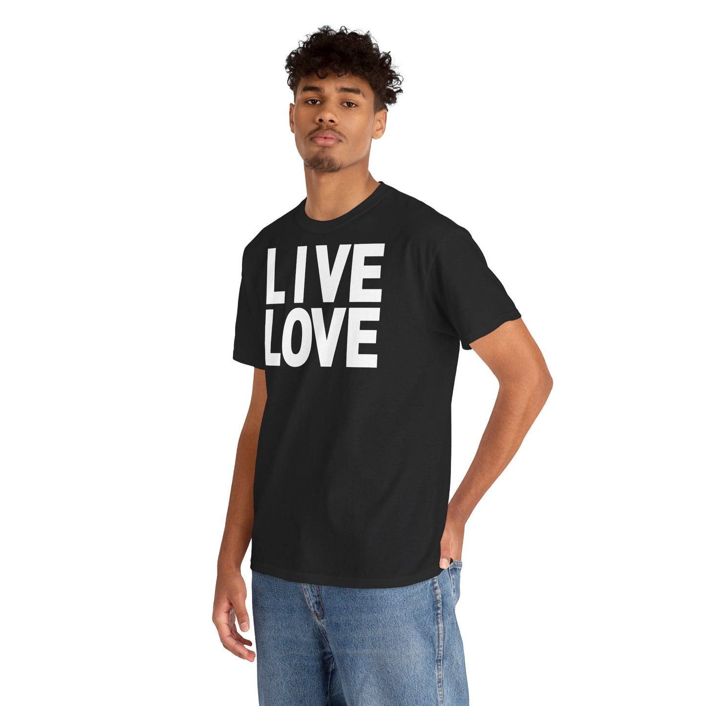 LIVE LOVE Unisex Heavy Cotton Tee