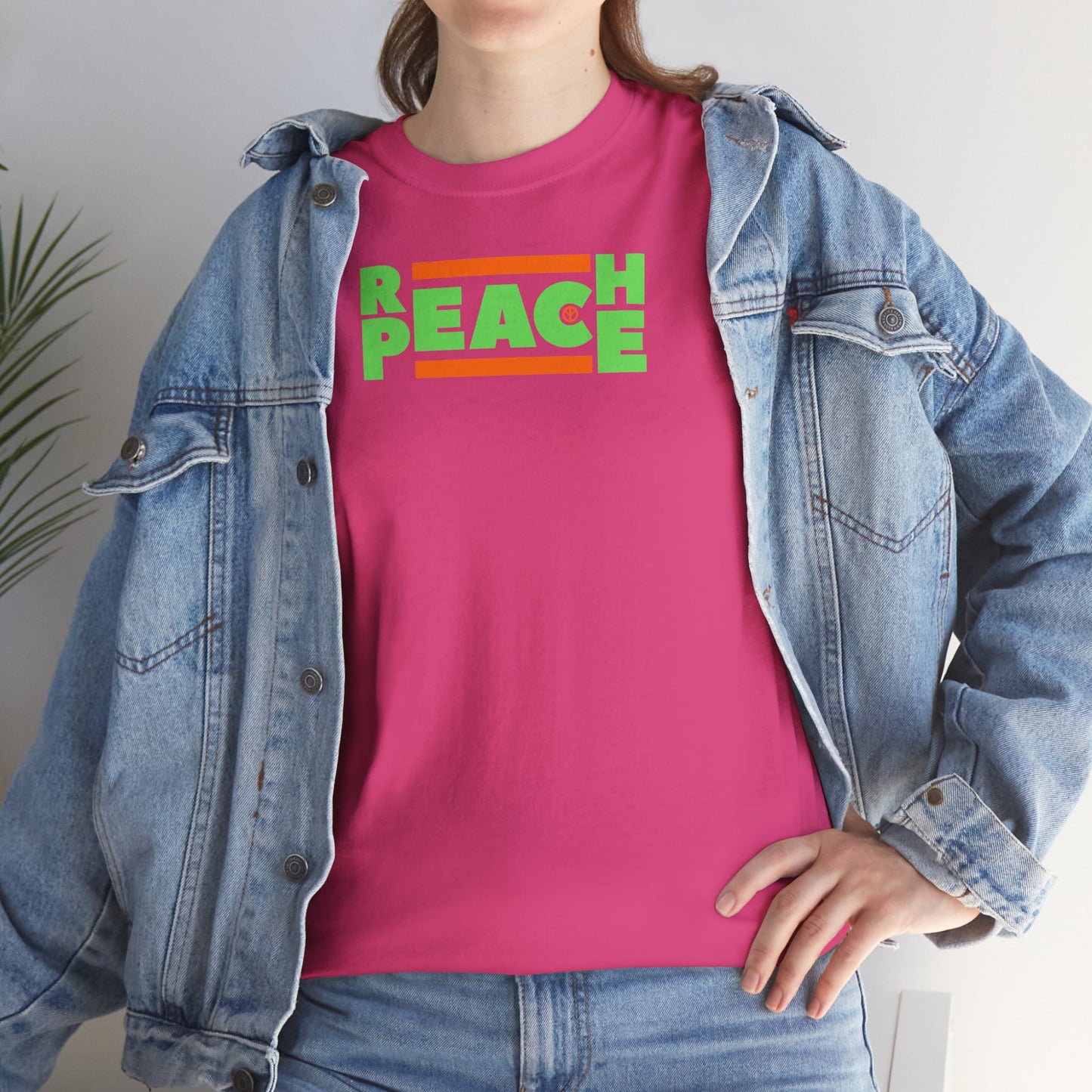 REACH PEACE Unisex Heavy Cotton Tee