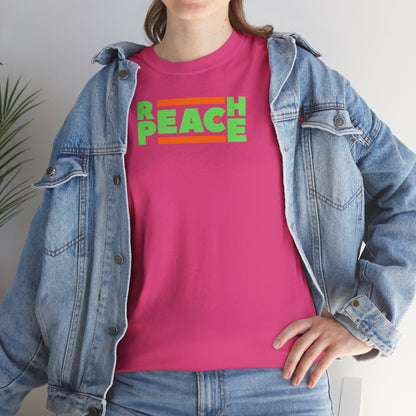 REACH PEACE Unisex Heavy Cotton Tee
