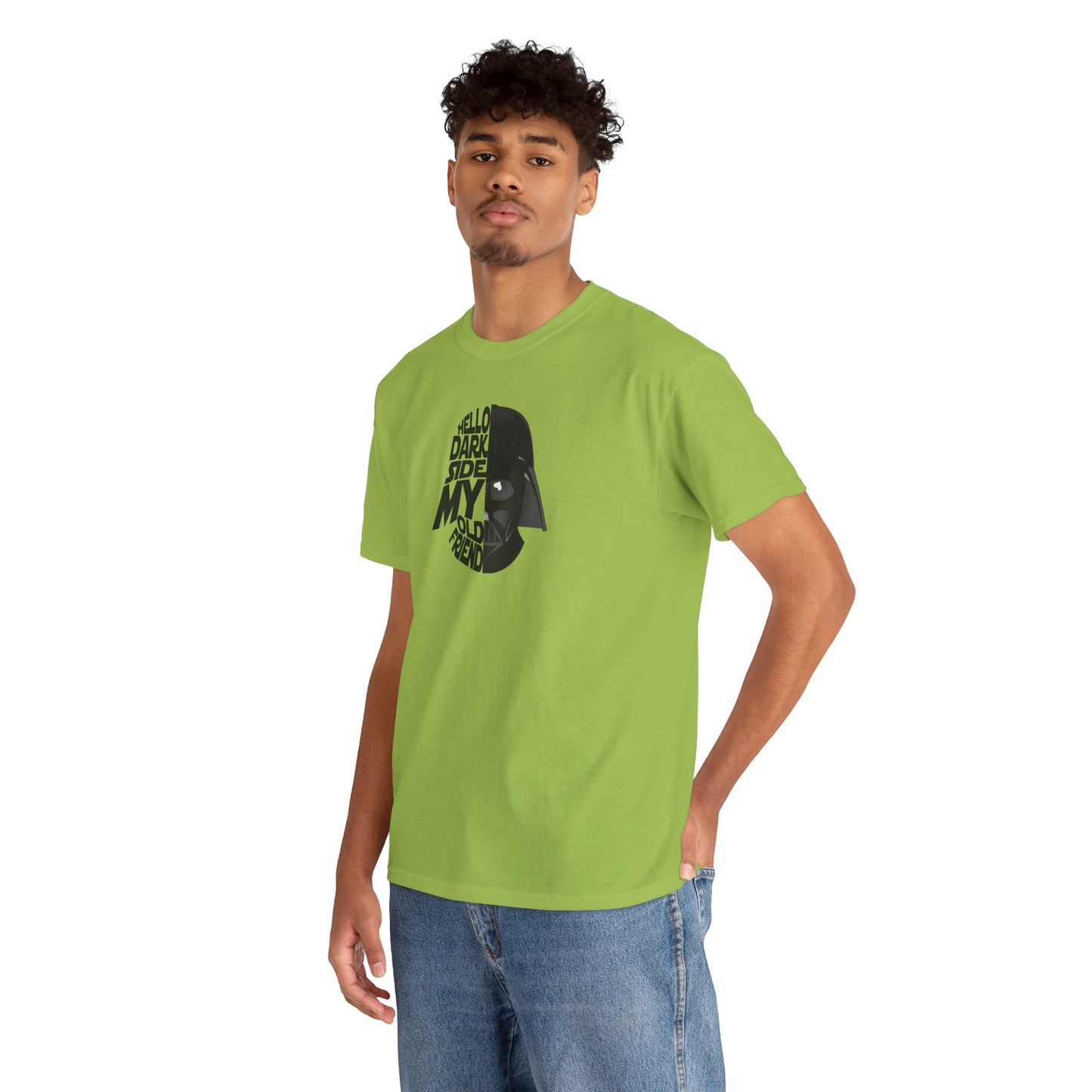 HELLO DARKSIDE MY OLD FRIEND Unisex Heavy Cotton Tee
