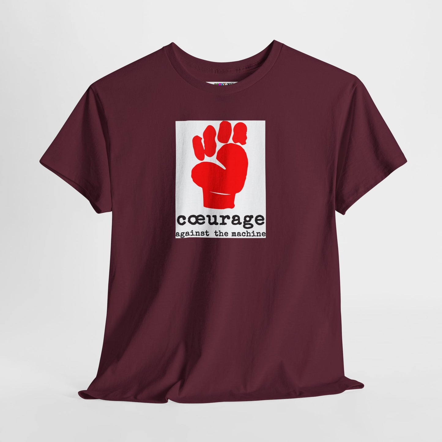 cœurage against the machine Unisex Heavy Cotton Tee