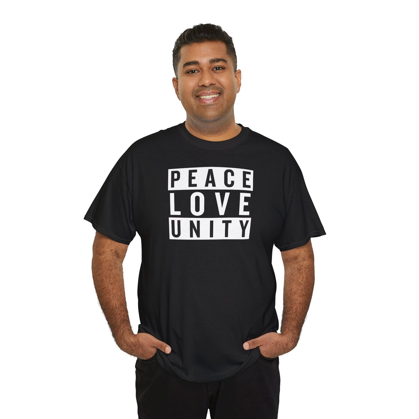 PEACELOVEUNITY Unisex Heavy Cotton Tee