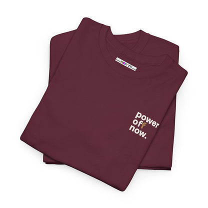 power off now Unisex Heavy Cotton Tee