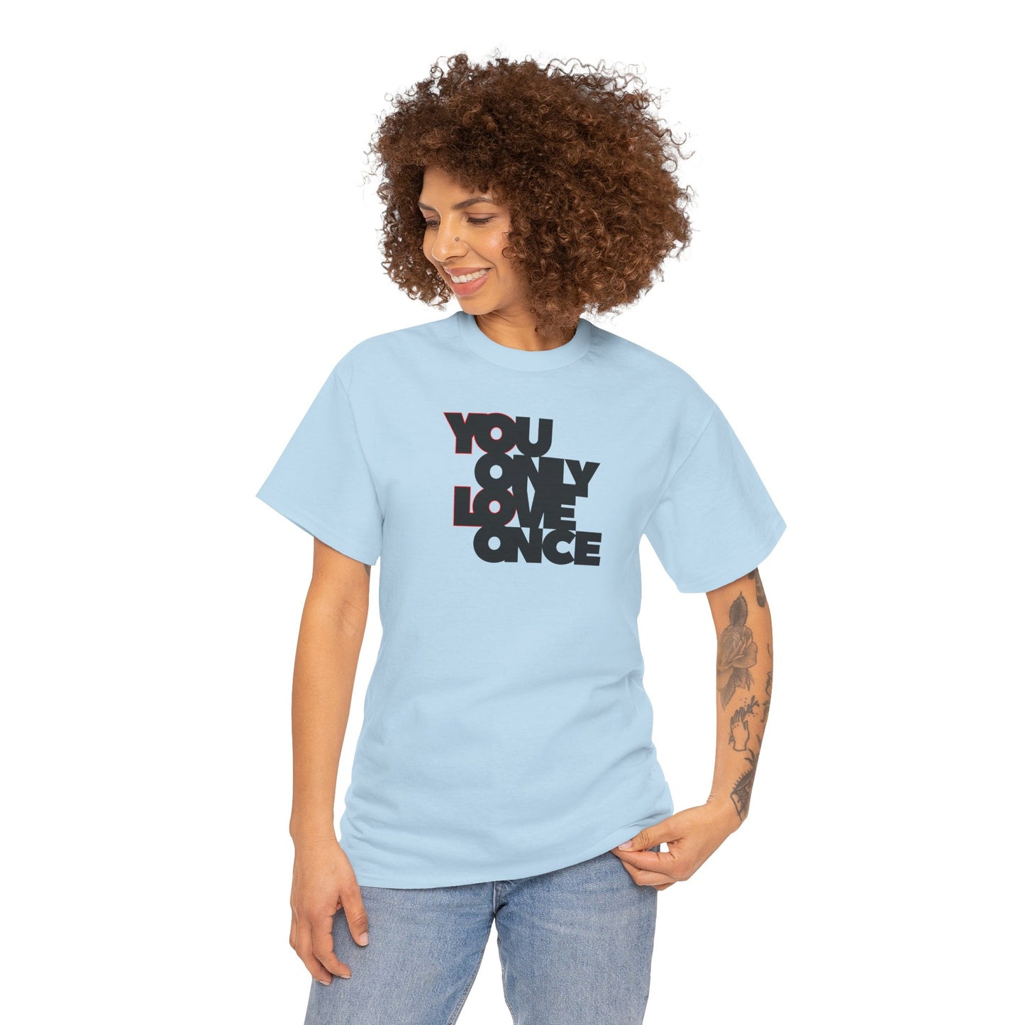 YOLO - YOU ONLY LOVE ONCE Unisex Heavy Cotton Tee