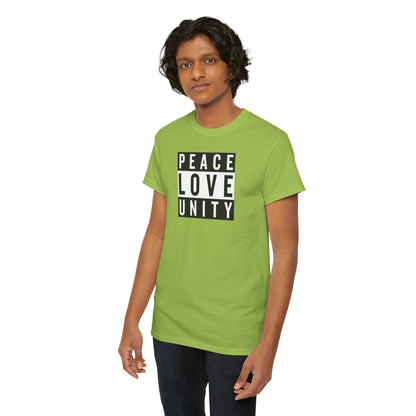 PEACELOVEUNITY Unisex Heavy Cotton Tee