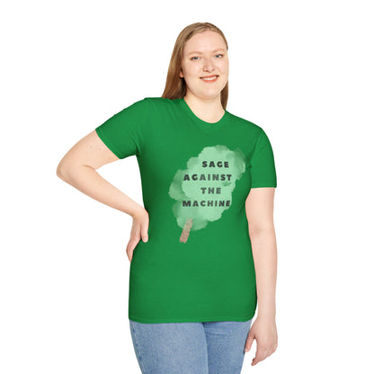 SAGE AGAINST THE MACHINE Unisex Softstyle 100% Cotton T-Shirt