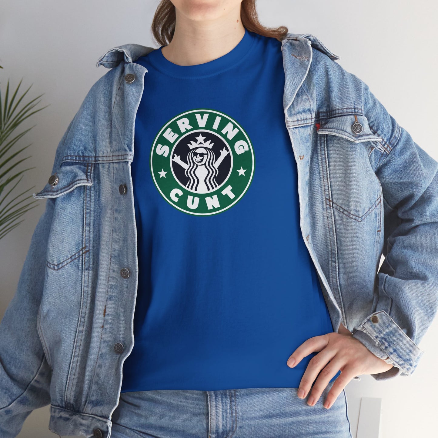SERVINGCUNT Unisex Heavy Cotton Tee