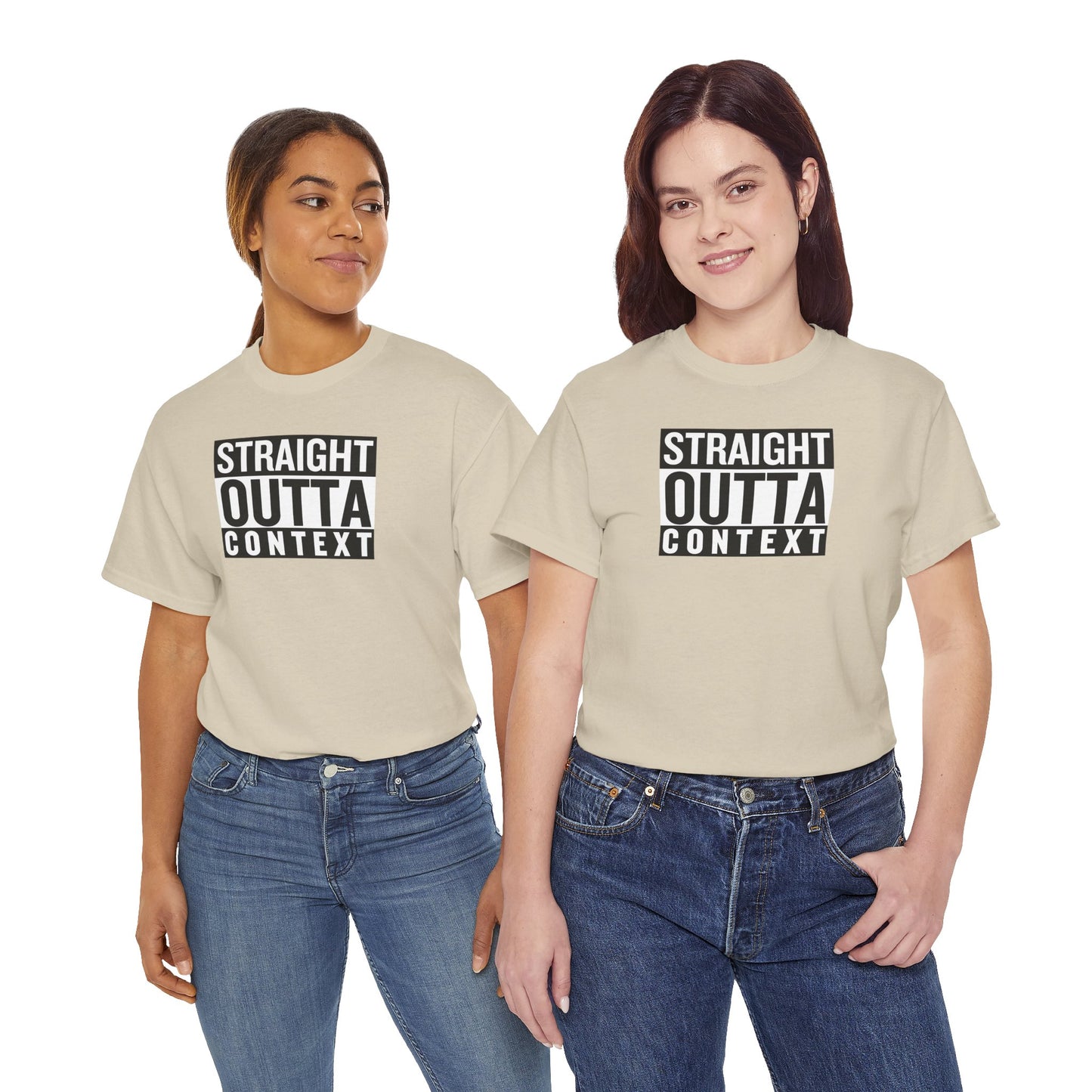 STRAIGHT OUTTA CONTEXT Unisex Heavy Cotton Tee