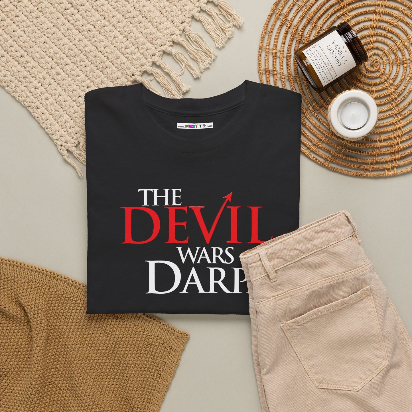 THE DEVIL WARS DARPA Unisex Heavy Cotton Tee