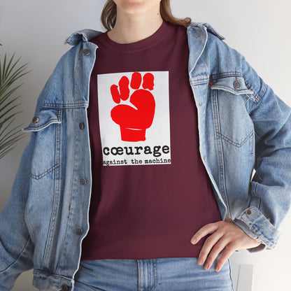 cœurage against the machine Unisex Heavy Cotton Tee