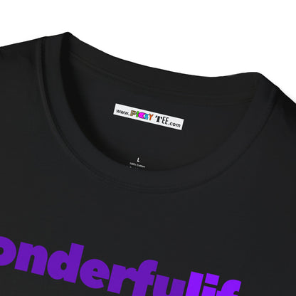 wonderfuLIFE. Unisex Softstyle 100% Cotton T-Shirt