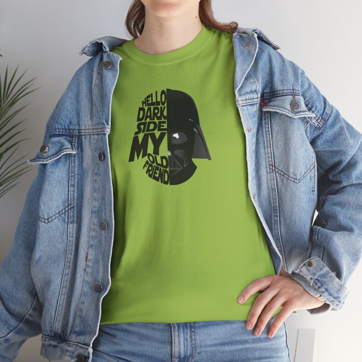 HELLO DARKSIDE MY OLD FRIEND Unisex Heavy Cotton Tee