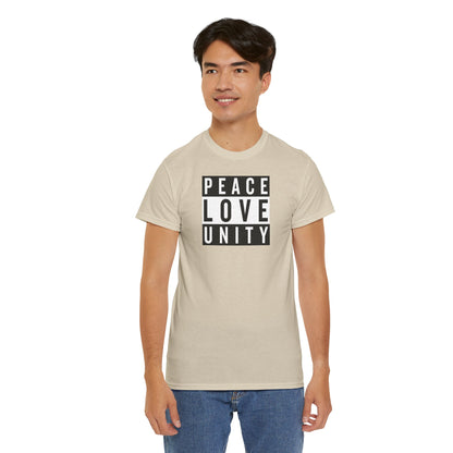 PEACELOVEUNITY Unisex Heavy Cotton Tee