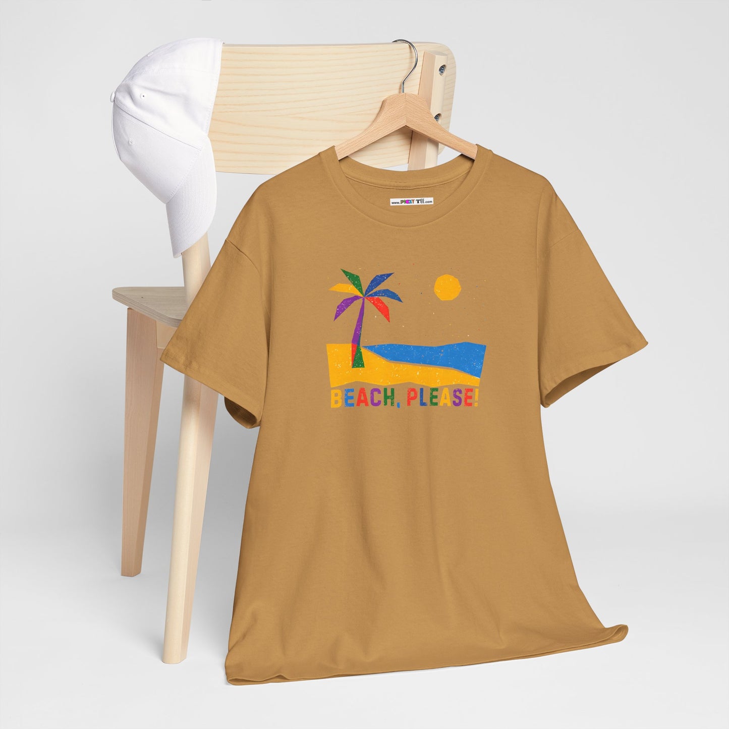BEACH, PLEASE! Unisex Heavy Cotton Tee