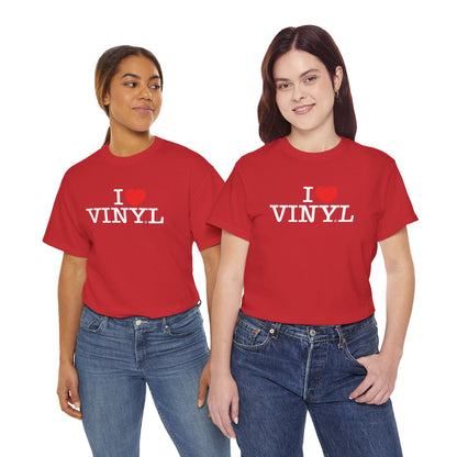 I ❤️ VINYL Unisex Heavy Cotton Tee