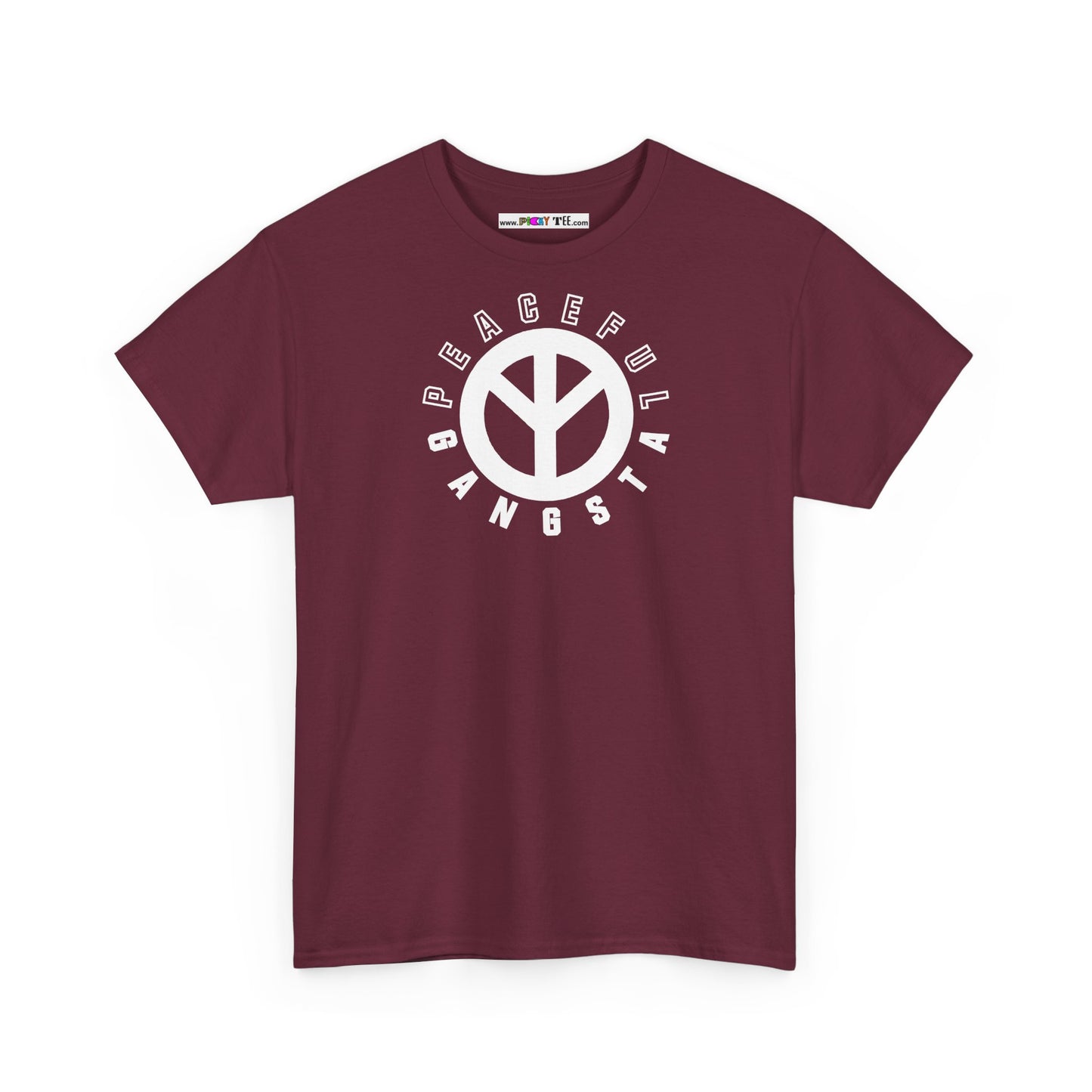 PEACEFUL GANGSTA Unisex Heavy Cotton Tee