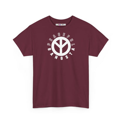 PEACEFUL GANGSTA Unisex Heavy Cotton Tee