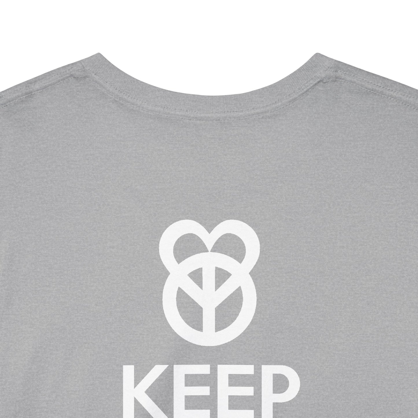 KEEP PEACE AND LOVE ON Unisex Heavy Cotton Tee