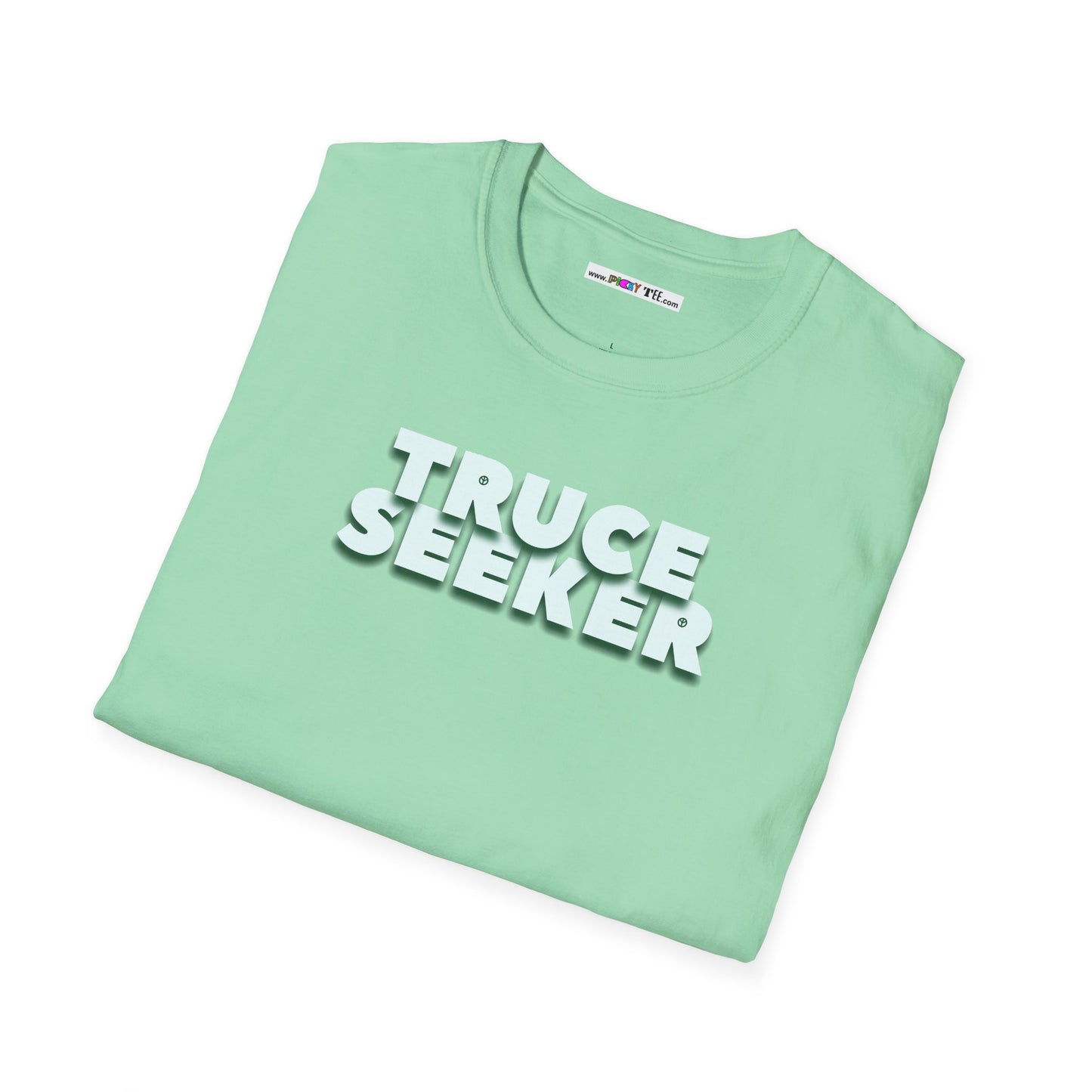 TRUCE SEEKER Unisex Softstyle 100% Cotton T-Shirt