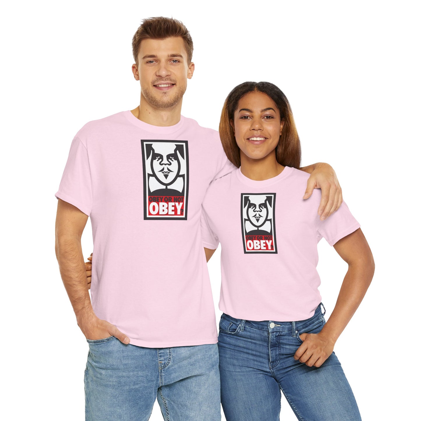 OBEY OR NOT OBEY? Unisex Heavy Cotton Tee