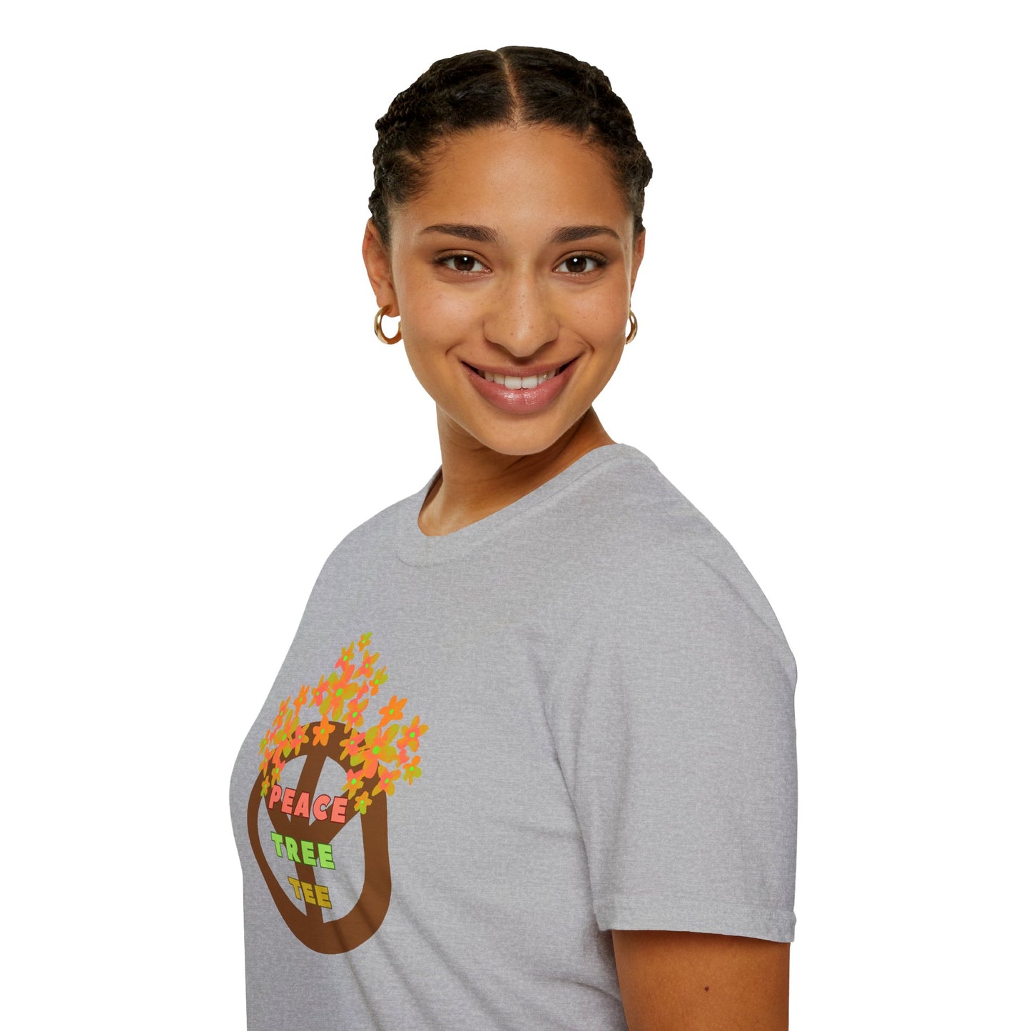 PEACE TREE TEE Unisex Softstyle 100% Cotton T-Shirt