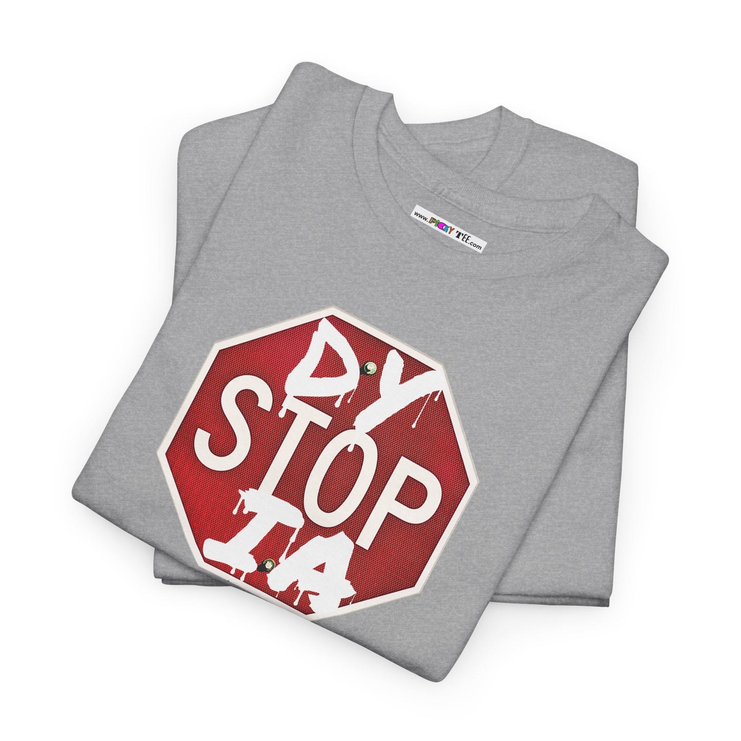 STOP DYSTOPIA Unisex Heavy Cotton Tee