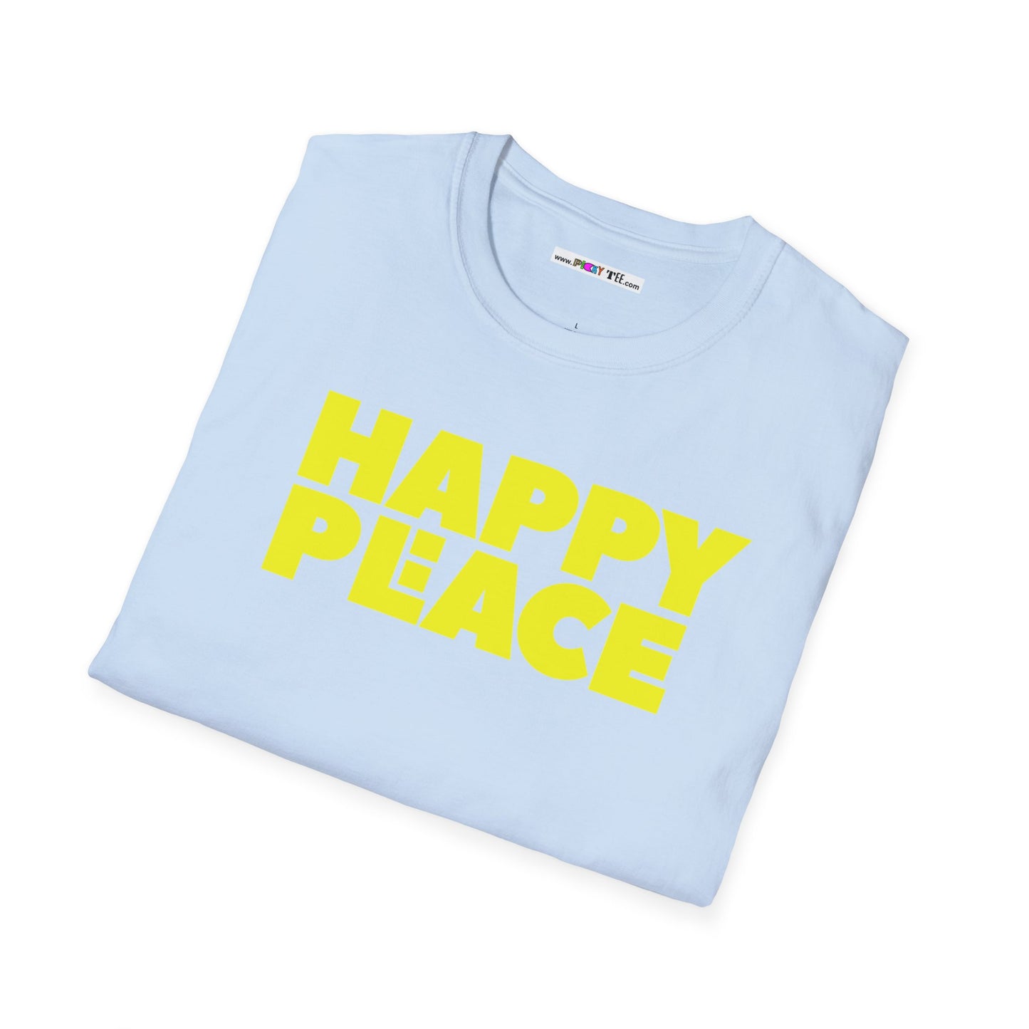 HAPPY PLACE/PEACE Unisex Softstyle 100% Cotton T-Shirt