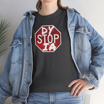 STOP DYSTOPIA Unisex Heavy Cotton Tee