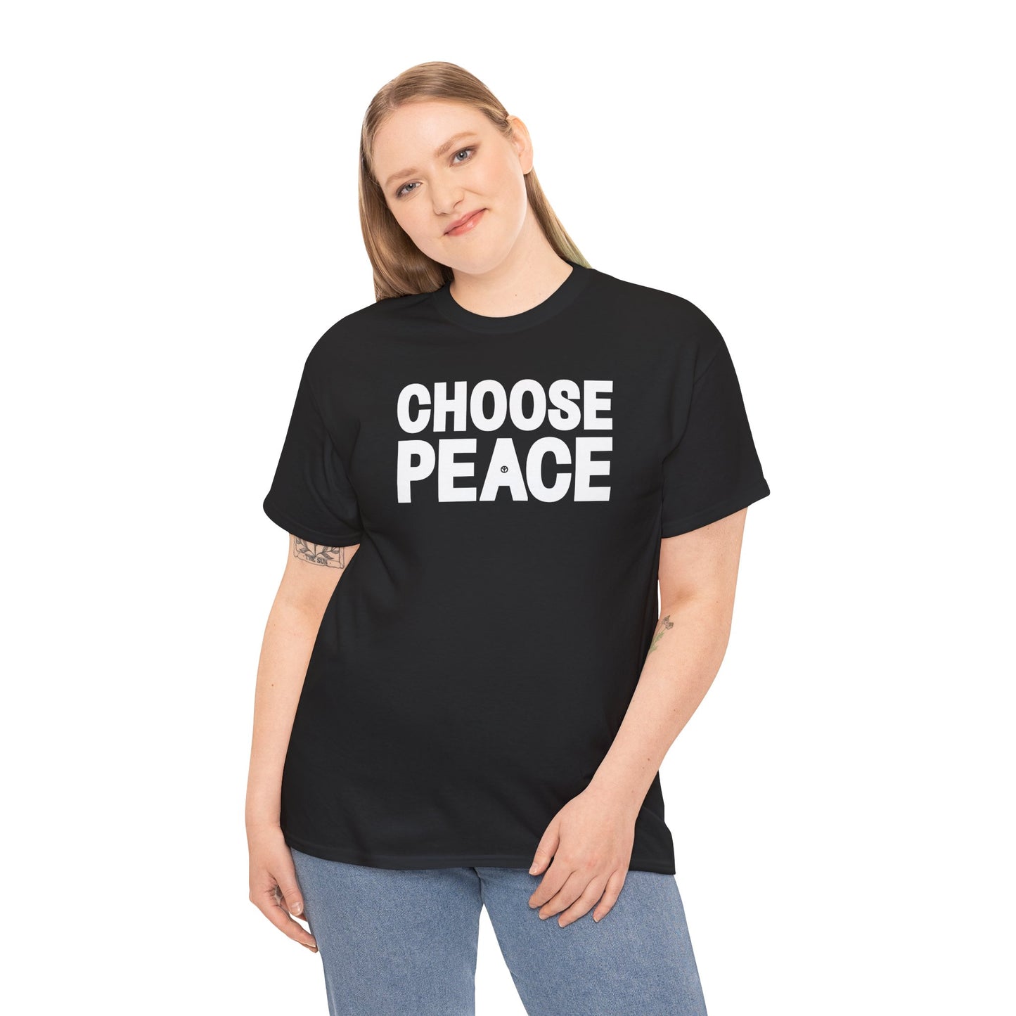 CHOOSE PEACE Unisex Heavy Cotton Tee