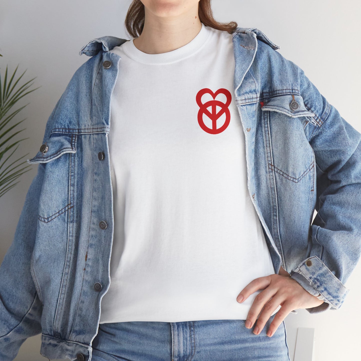 KEEP PEACE AND LOVE ON Unisex Heavy Cotton Tee
