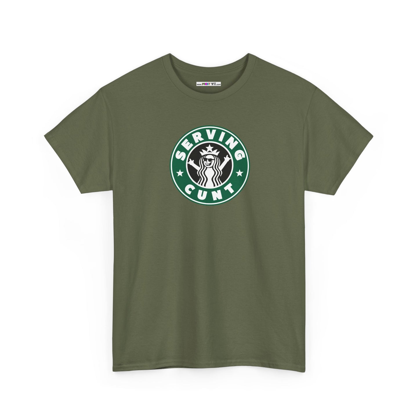 SERVINGCUNT Unisex Heavy Cotton Tee