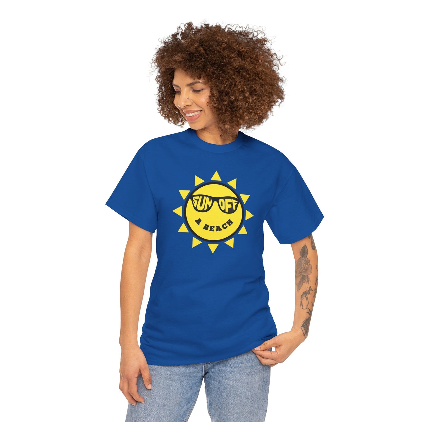 SUN OFF A BEACH Unisex Heavy Cotton Tee
