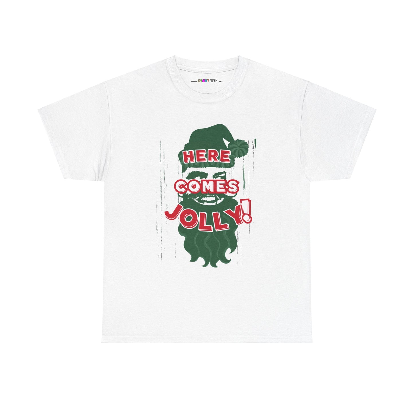 HERE COMES JOLLY!  Unisex Heavy Cotton Tee