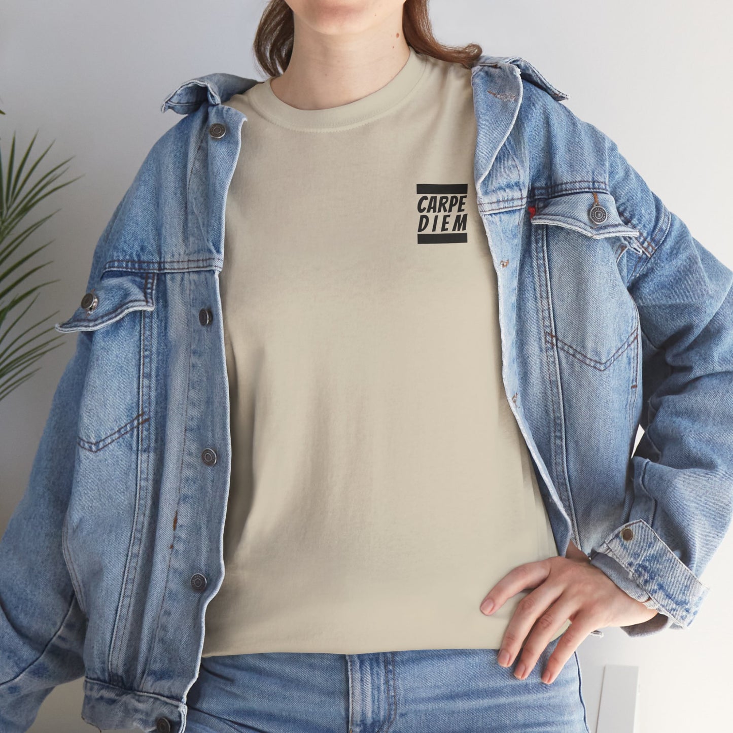 CARPE DIEM "I SEIZE DAY, PEOPLE" Unisex Heavy Cotton Tee