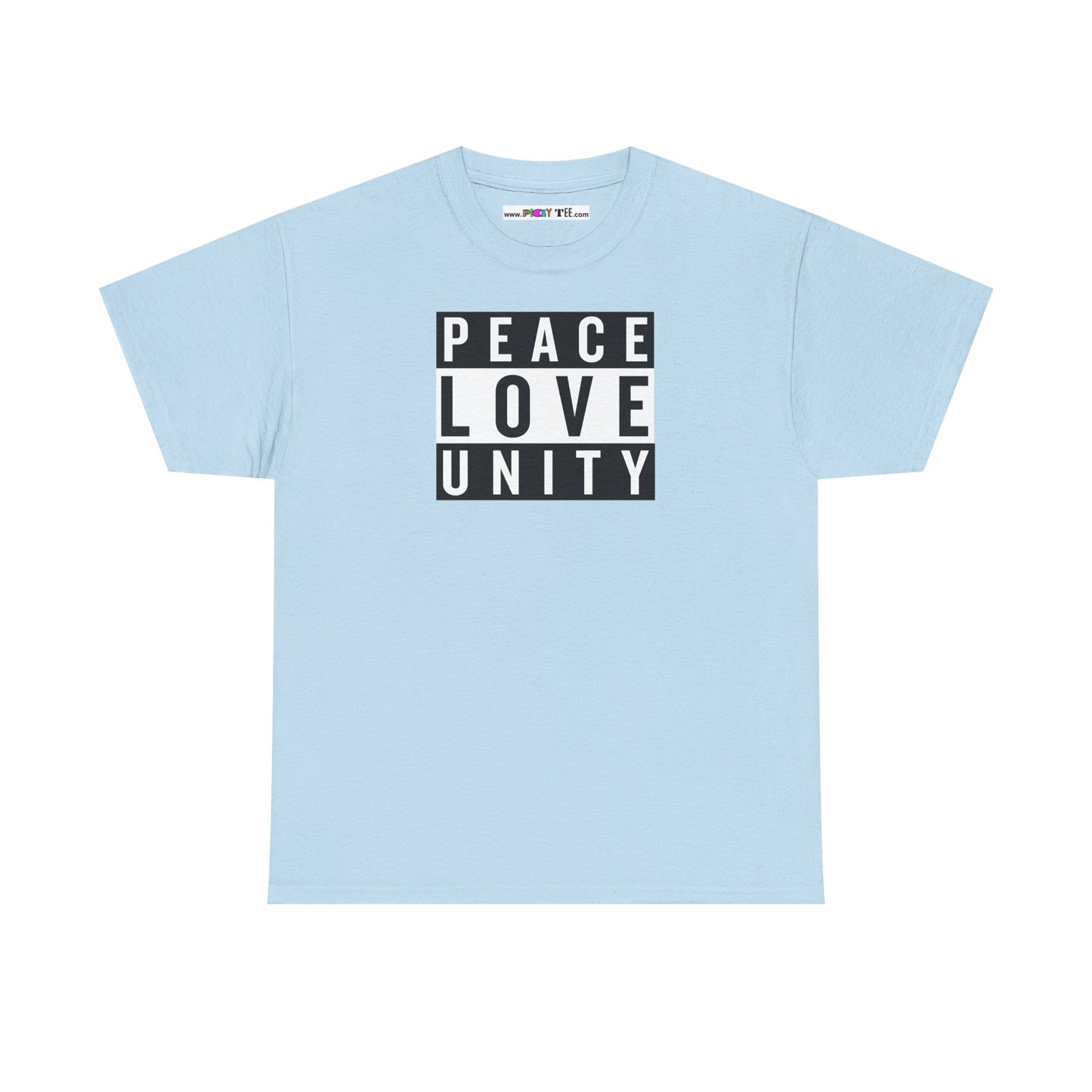 PEACELOVEUNITY Unisex Heavy Cotton Tee