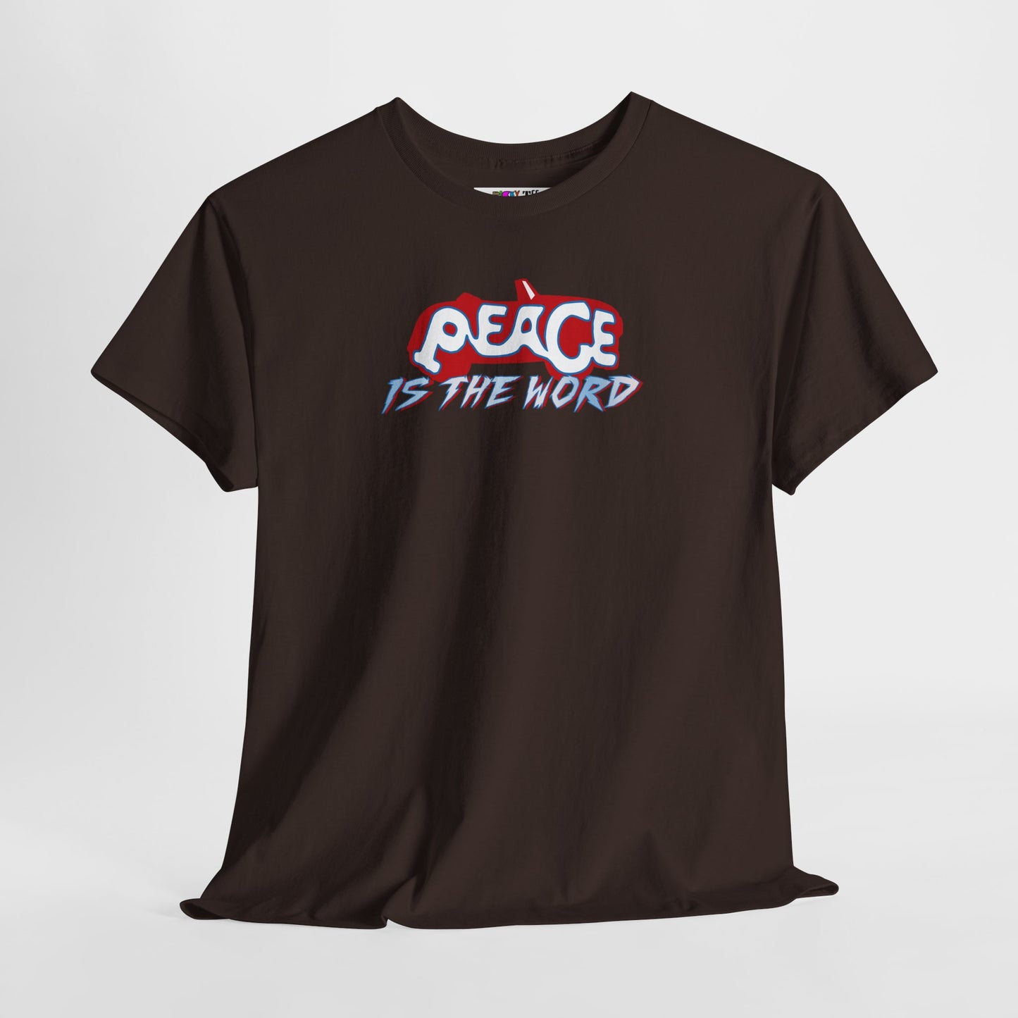 PEACE IS THE WORD Unisex Heavy Cotton Tee