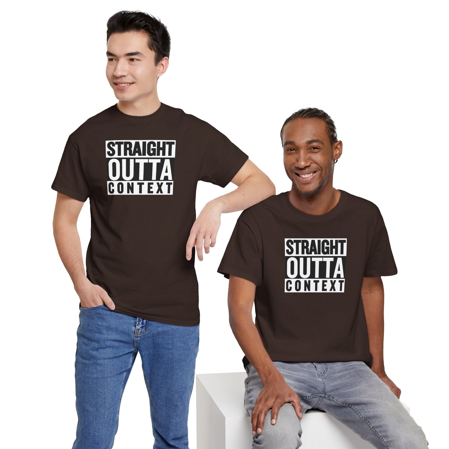 STRAIGHT OUTTA CONTEXT Unisex Heavy Cotton Tee