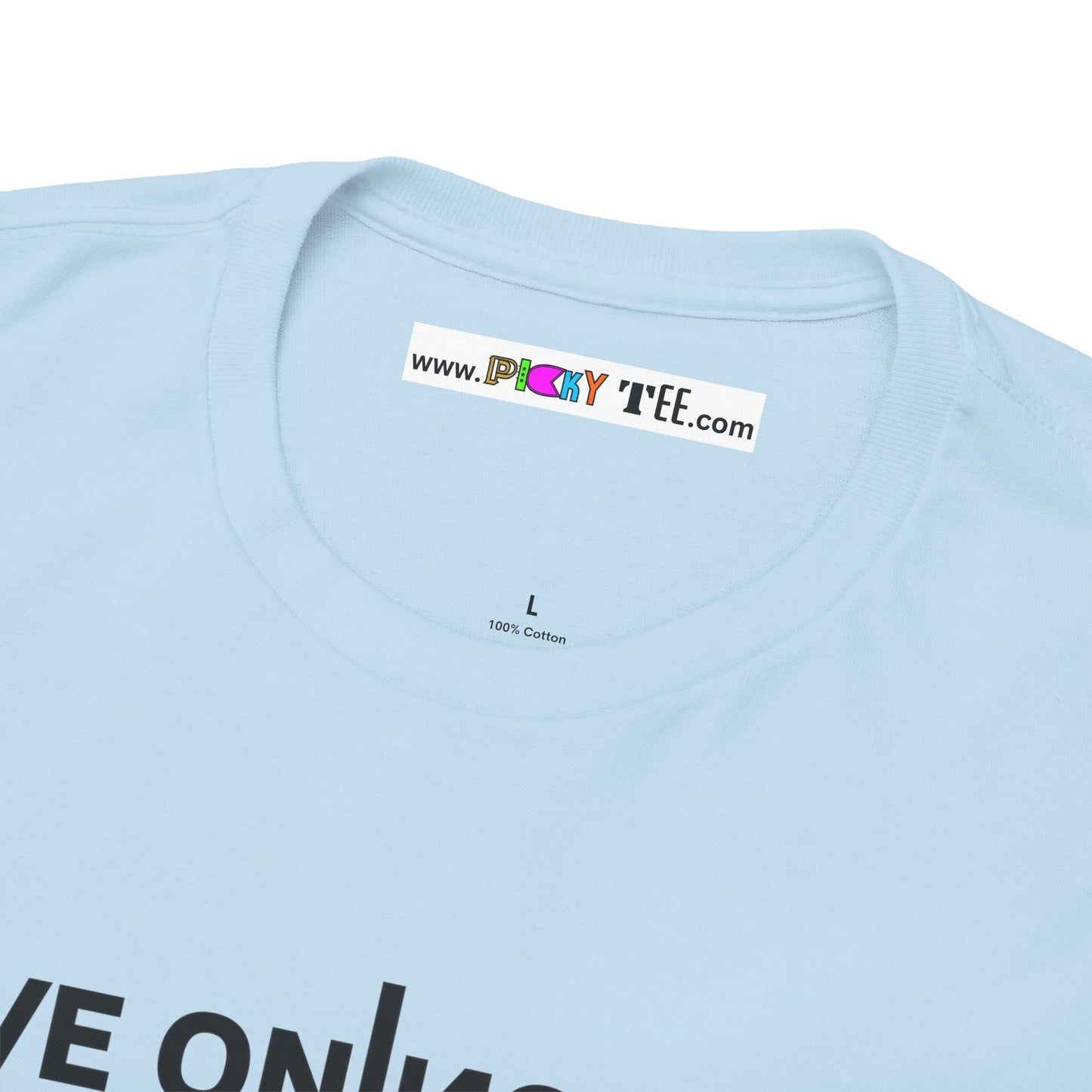LIVE ON I ИO ƎVI⅃ Unisex Heavy Cotton Tee