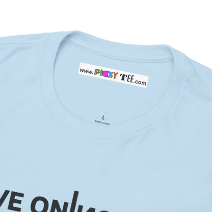 LIVE ON I ИO ƎVI⅃ Unisex Heavy Cotton Tee