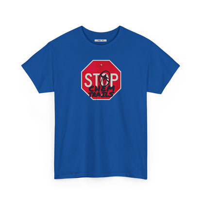 STOP chem trails Unisex Heavy Cotton Tee