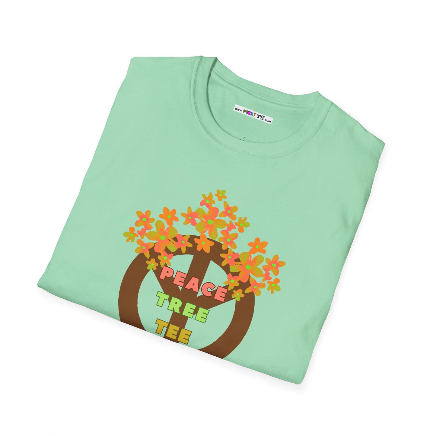 PEACE TREE TEE Unisex Softstyle 100% Cotton T-Shirt