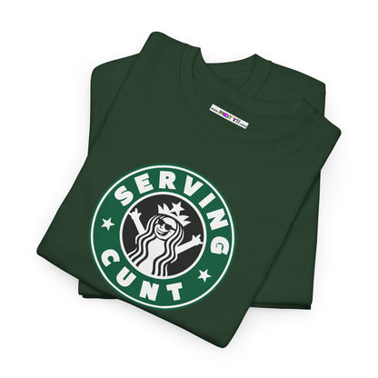 SERVINGCUNT Unisex Heavy Cotton Tee